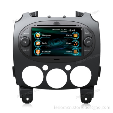 7 Inch TFT LCD Touch Screen Car DVD GPS Navigation System for Mazda 2 with Bluetooth+Radio+iPod+Video